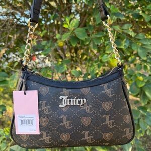 Juicy Couture Black and Brown Women's Bag Shoulder